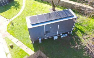 living simply tiny house aerial view