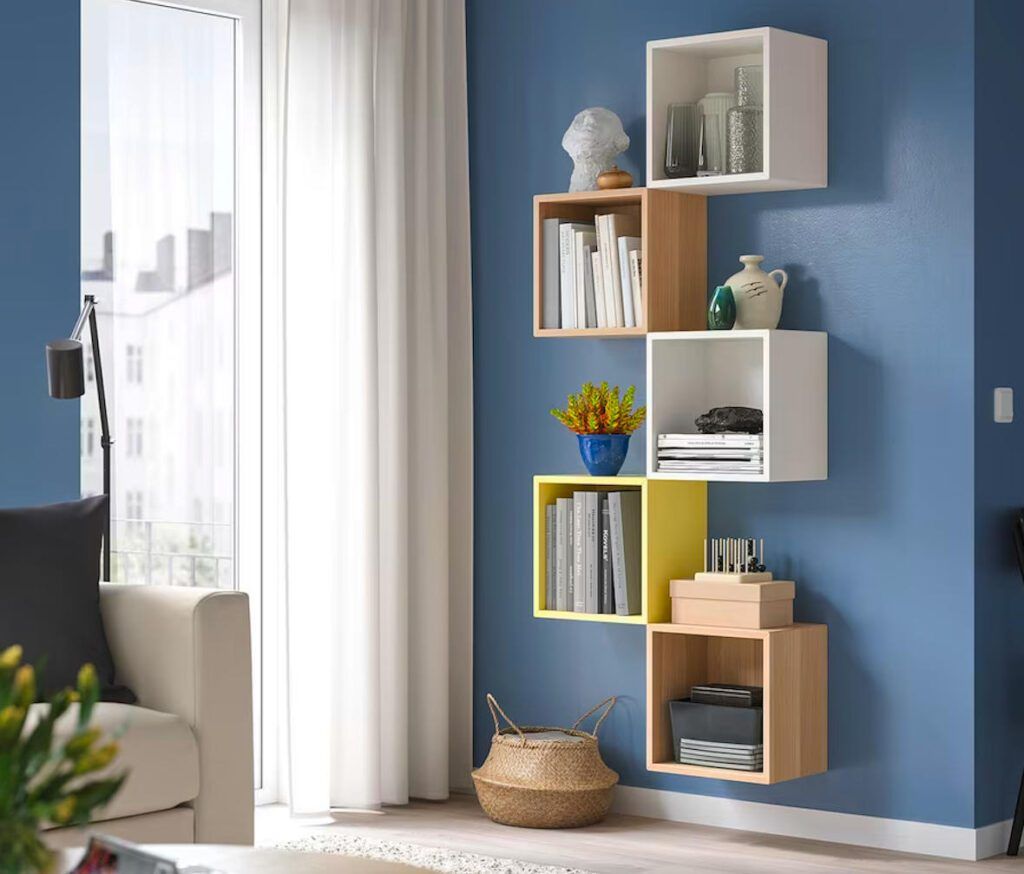 declutter your home - eket cube cabinet ikea