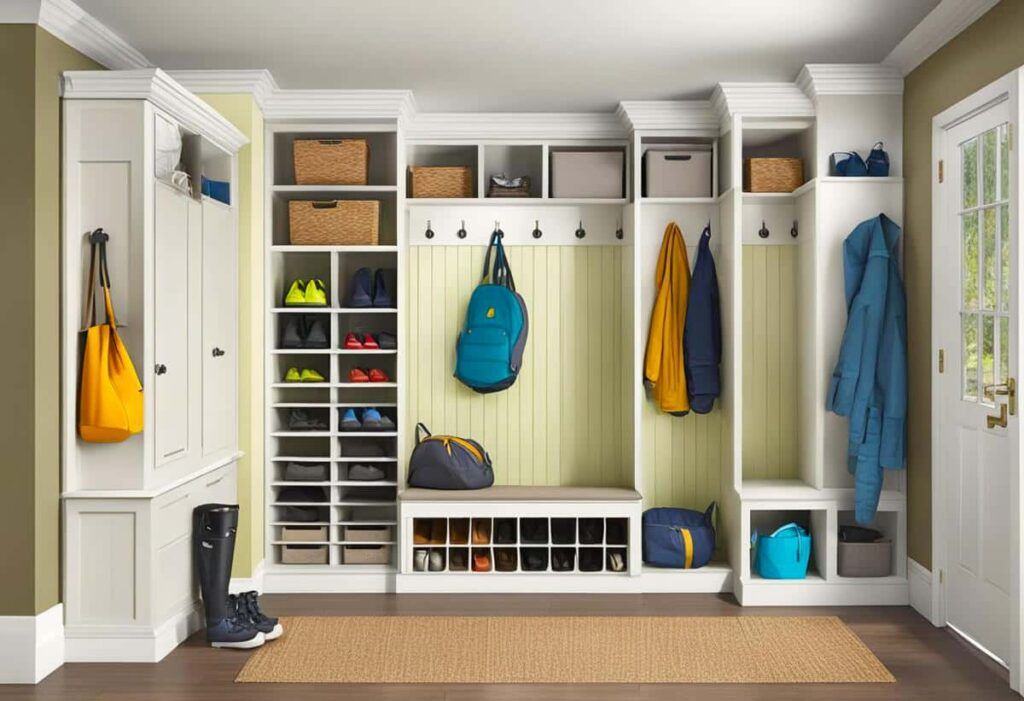 entryway with storage space