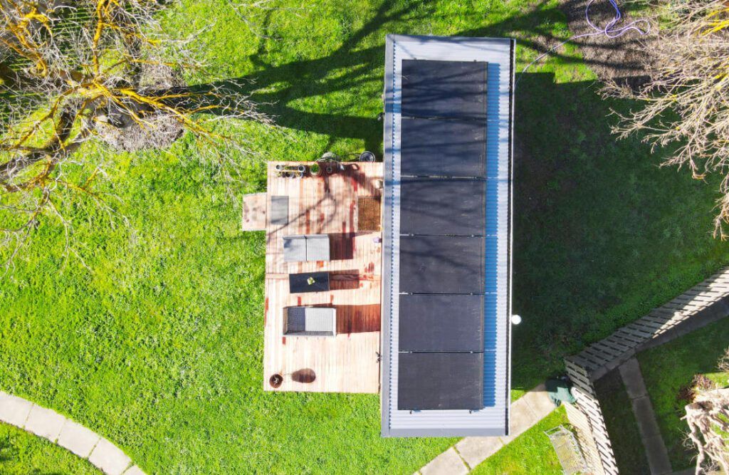 rooftop solar panels tiny home australia
