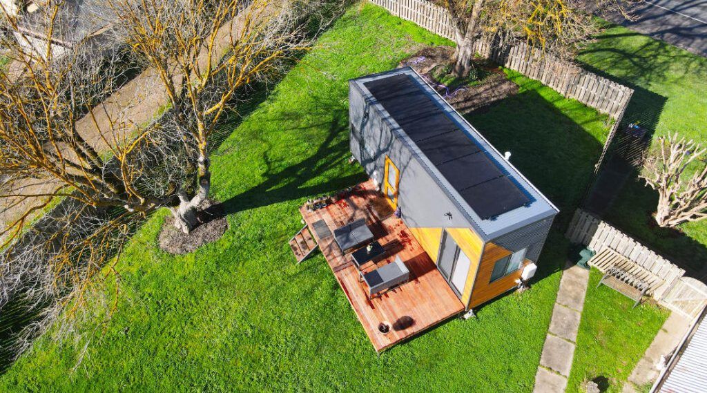 solar panel installation tiny home roof