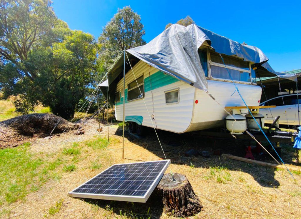 solar panel solar energy caravan
