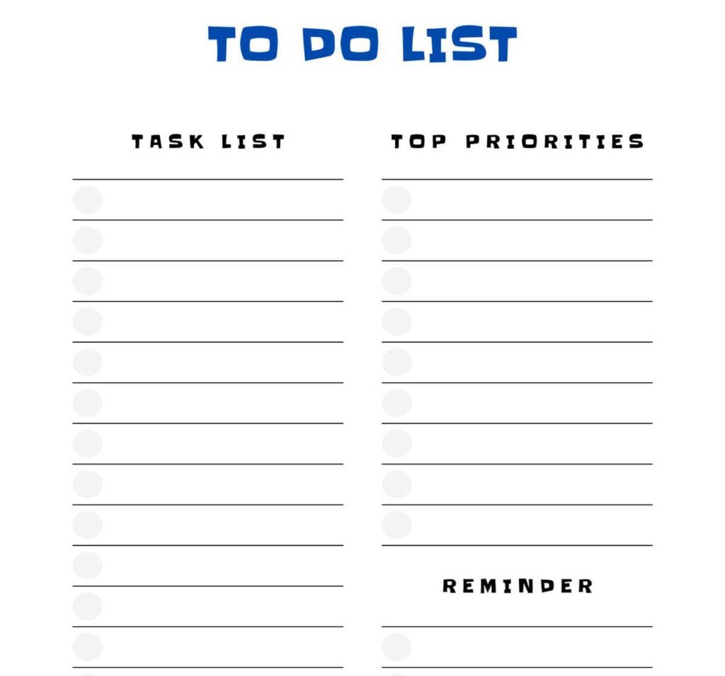 to do list checklist for moving